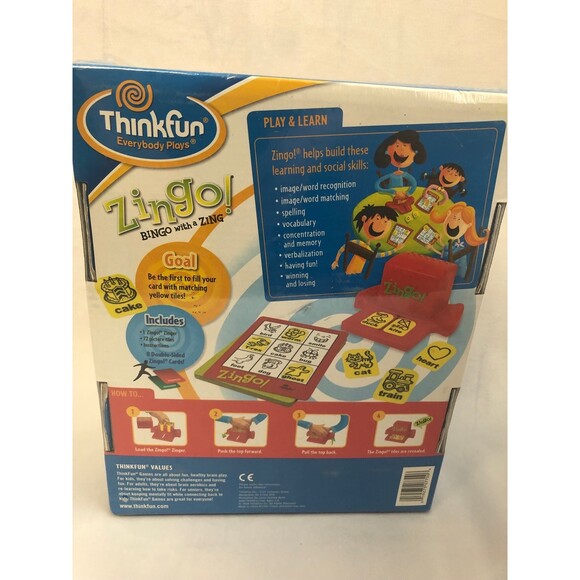 ThinkFun Zingo Bingo Award Winning Preschool Game for Age 4 & up - Picture 2 of 3